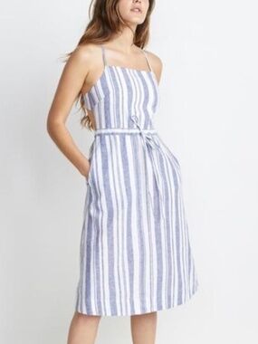 NWT Marine Layer Lily Dress in Blue/White Stripe XS